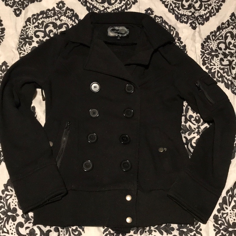 Black Pea Coat 🧥